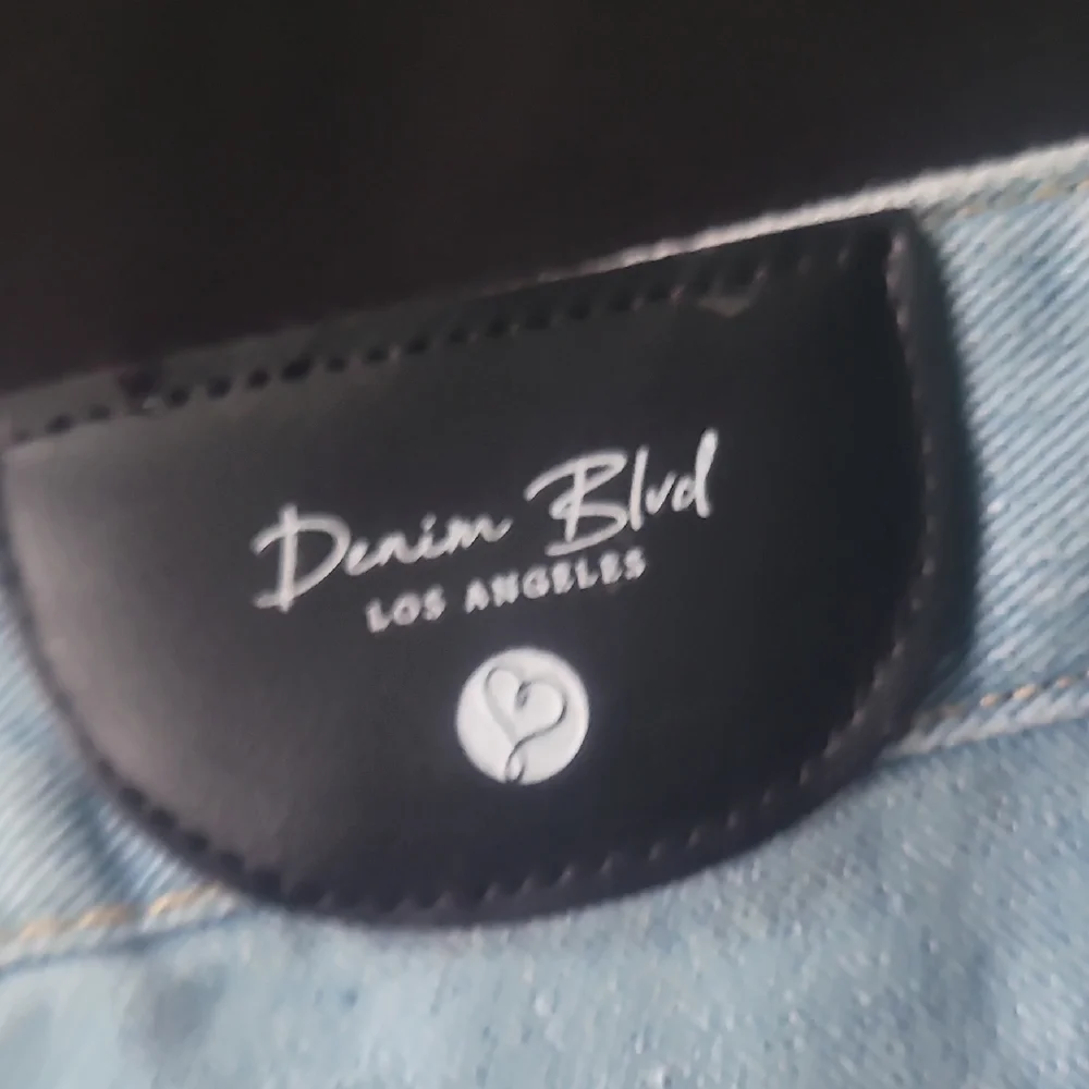 Light Blue Distressed Denim Shorts - Picture 7 of 16